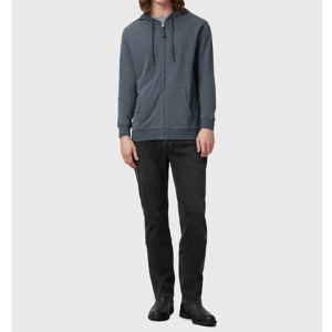 AllSaints Brace Zip Up Brushed Cotton Hoody